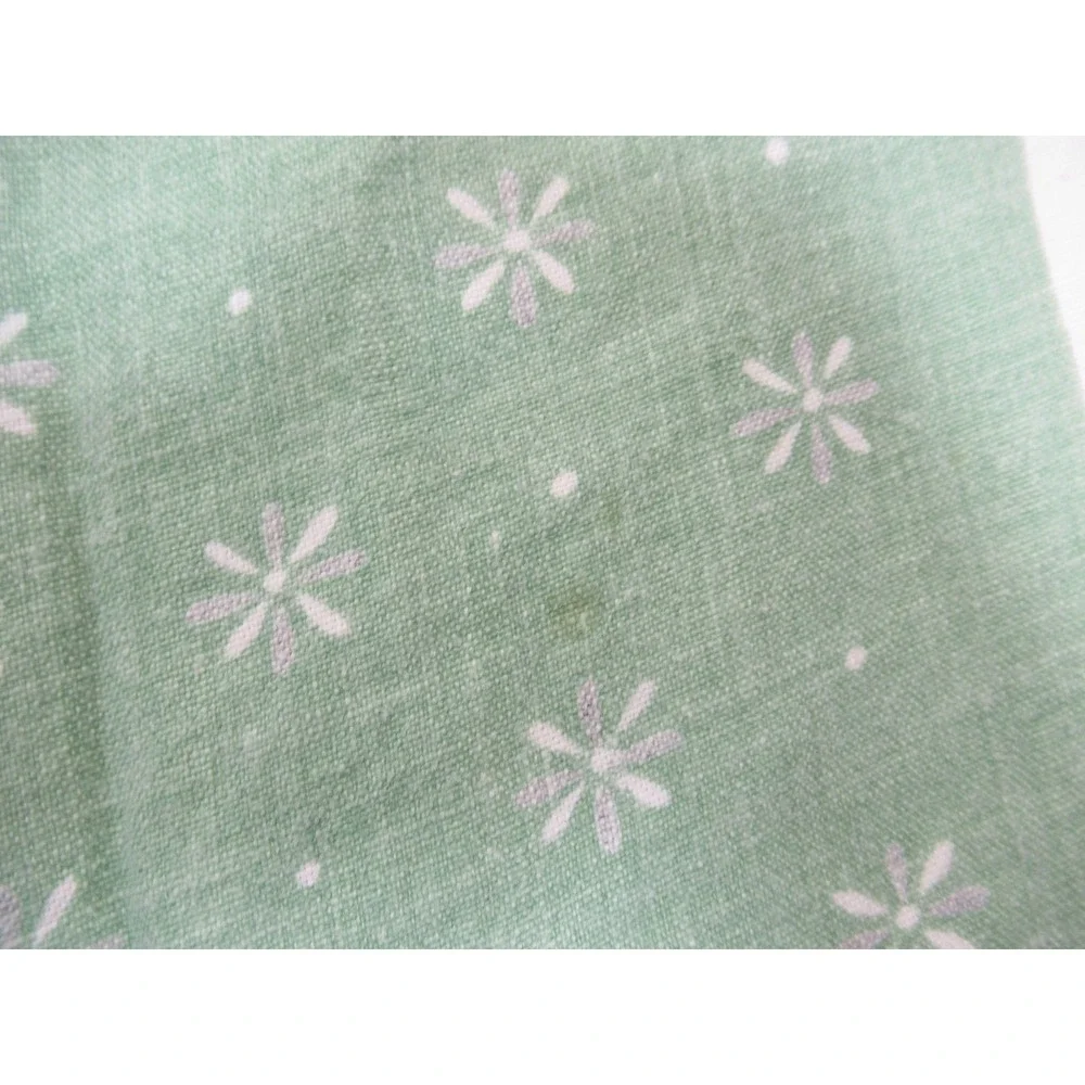Vintage Floral Fruit Print Square Tablecloth Linen/Cotton 45x50